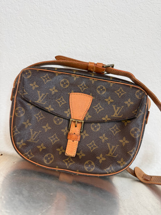 Pre-owned Authentic Louis Vuitton Jeune Fille GM Monogram Crossbody Bag