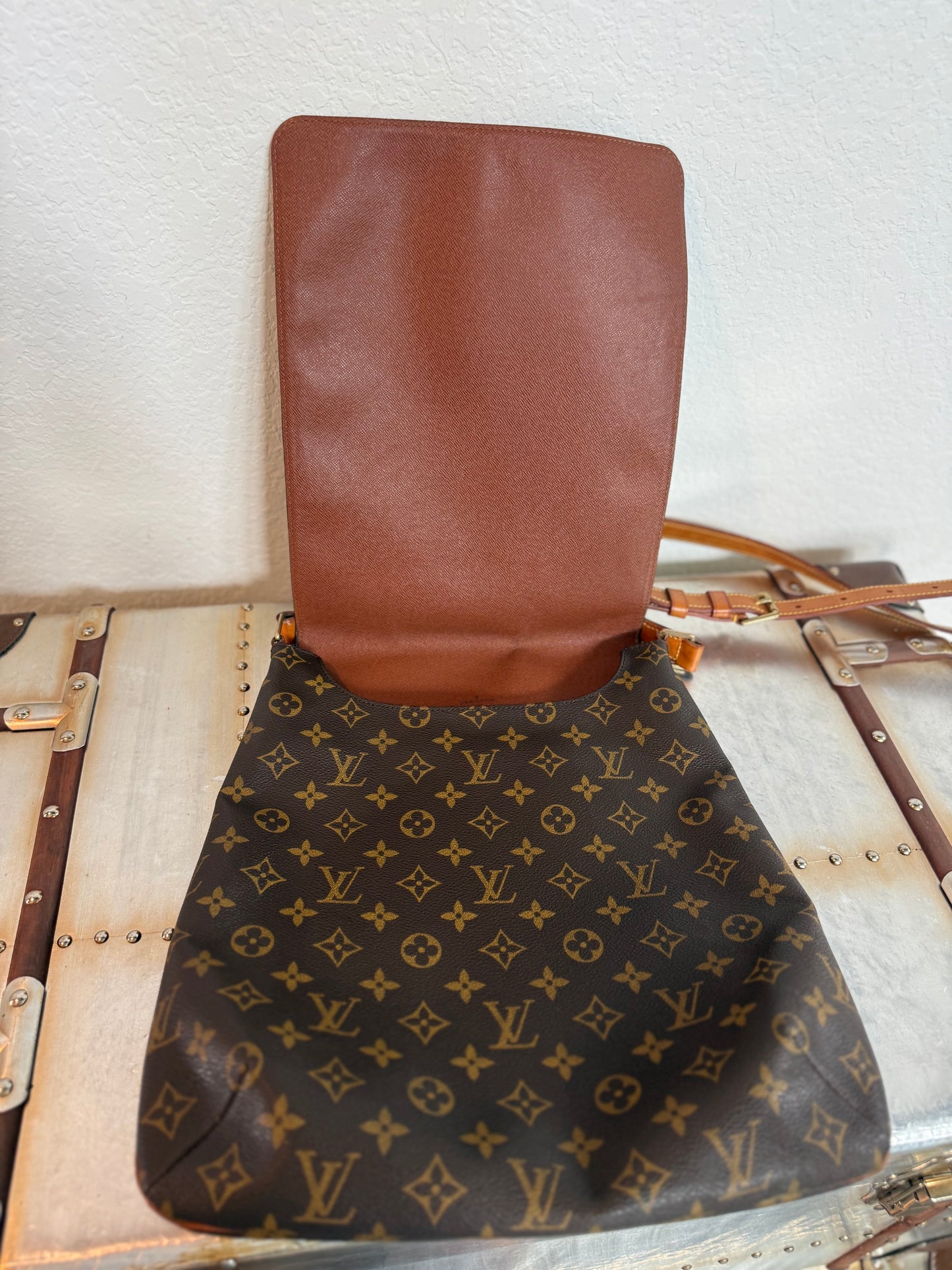 Pre-owned Authentic Louis Vuitton Musette Salsa GM Monogram Shoulder / Crossbody Bag