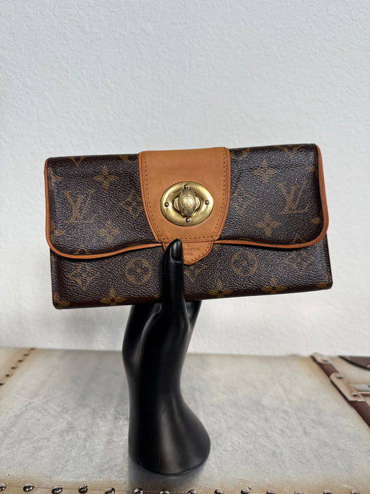 Pre-owned Authentic Louis Vuitton Boetie Monogram Long Wallet