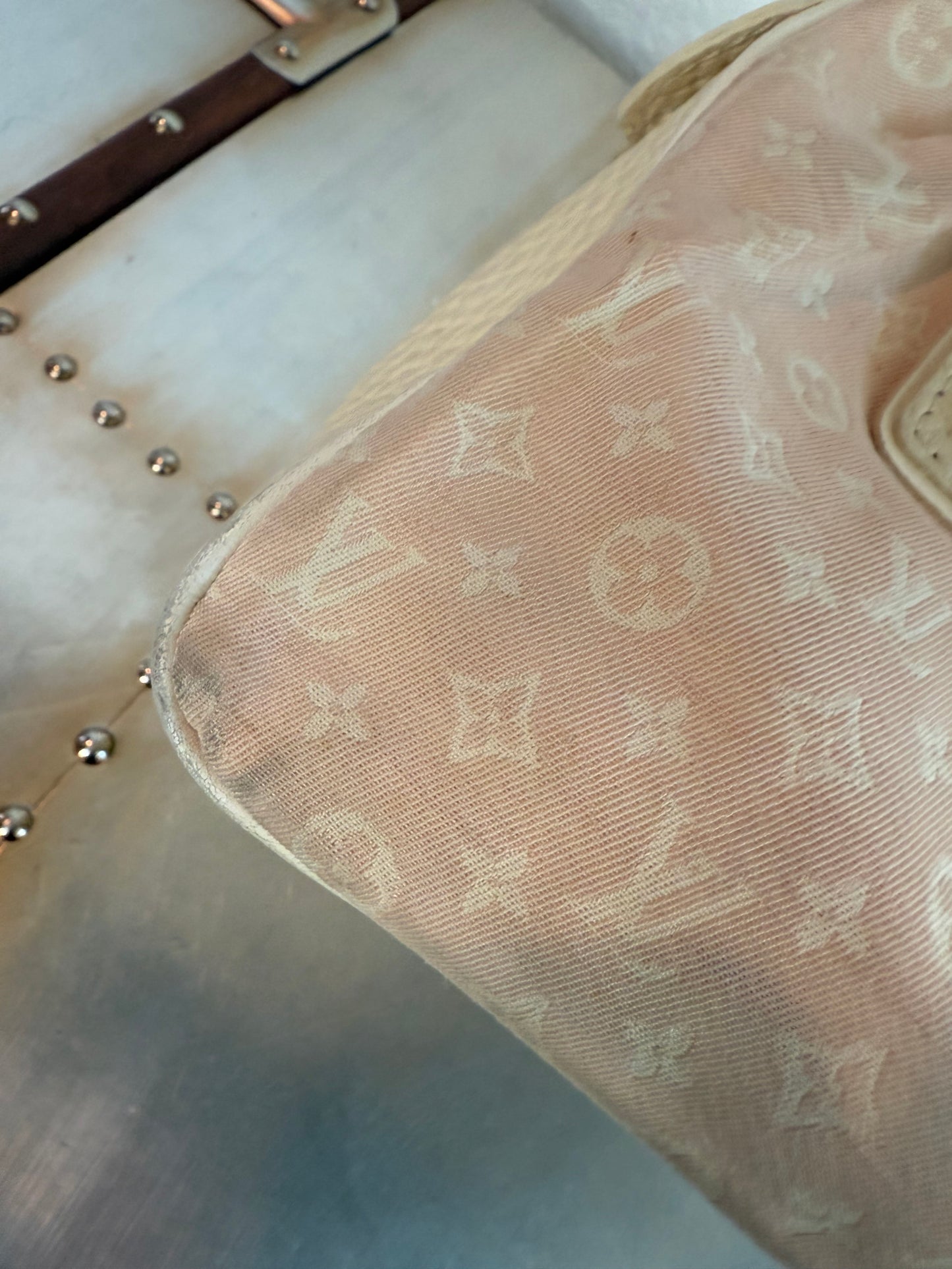 Pre-owned Authentic Louis Vuitton Trapeze PM Monogram Mini Lin Bag