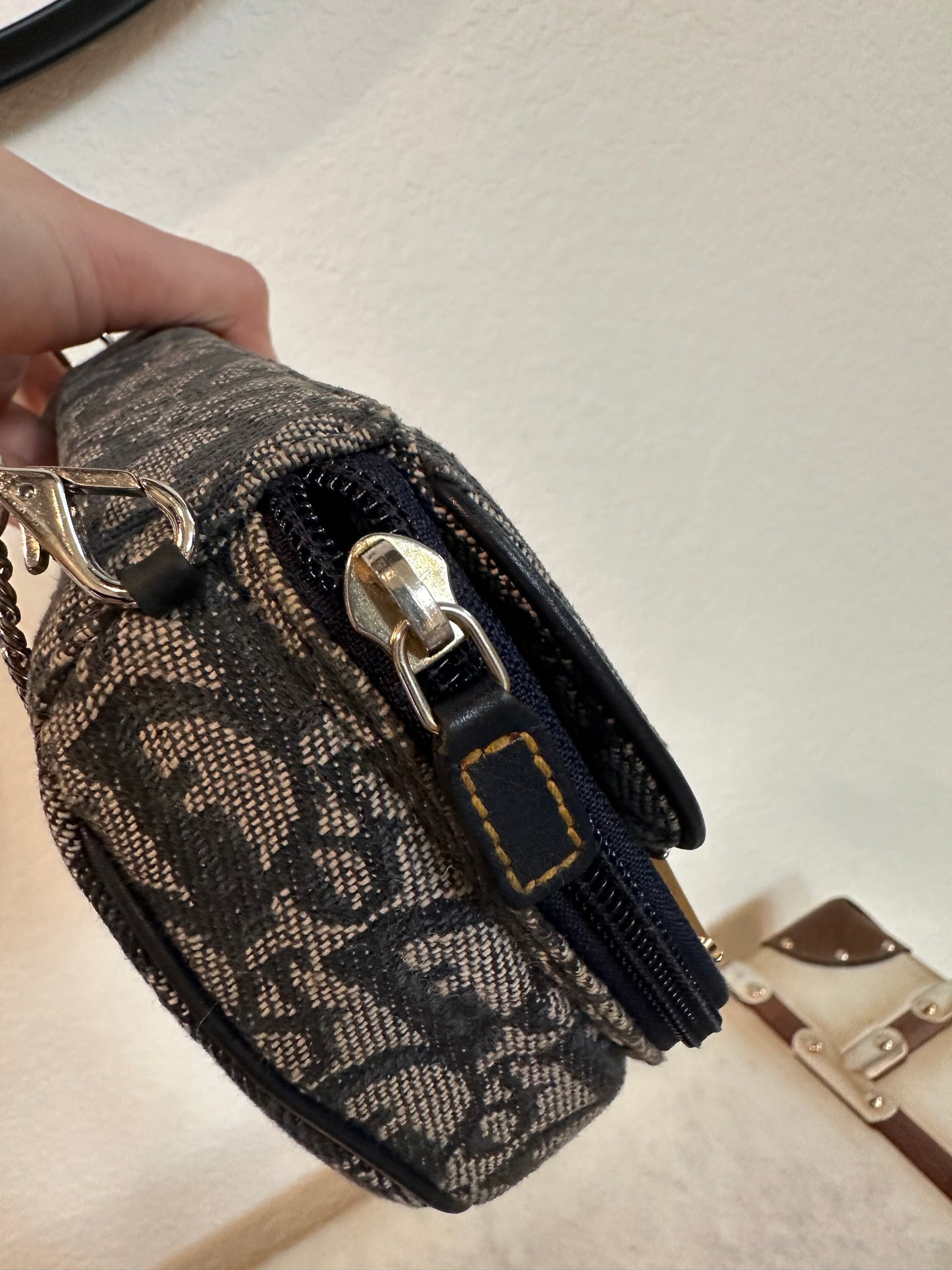 Pre-owned Vintage Christian Dior Mini Saddle Handbag