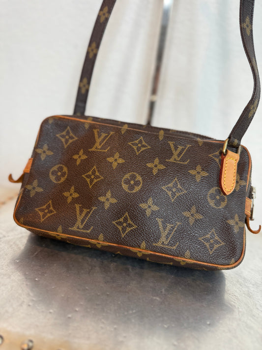 Pre-owned Authentic Louis Vuitton Marly Bandouliere Monogram Crossbody Bag