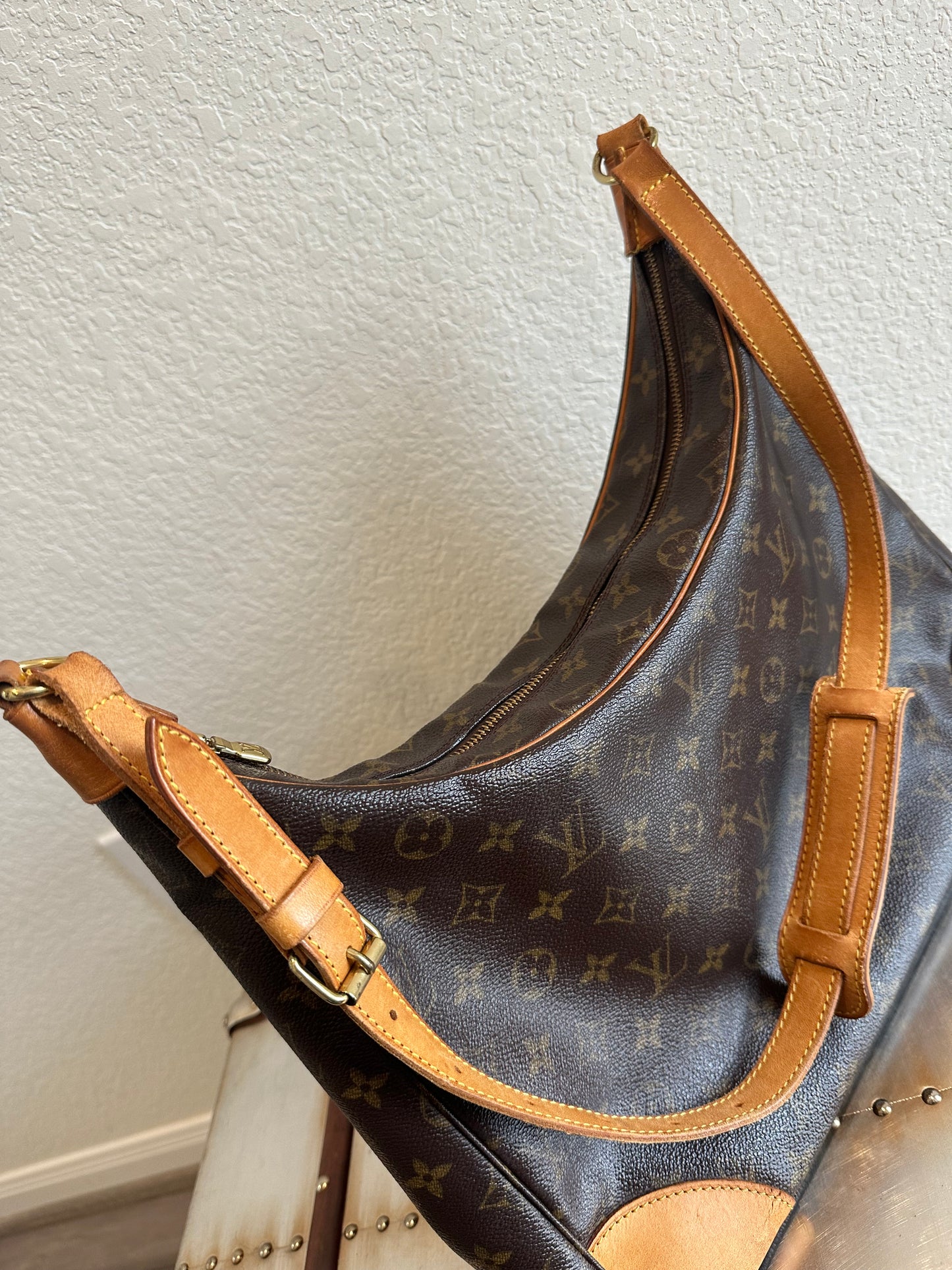 Pre-owned Authentic Louis Vuitton Boulogne 35 Monogram Shoulder Bag
