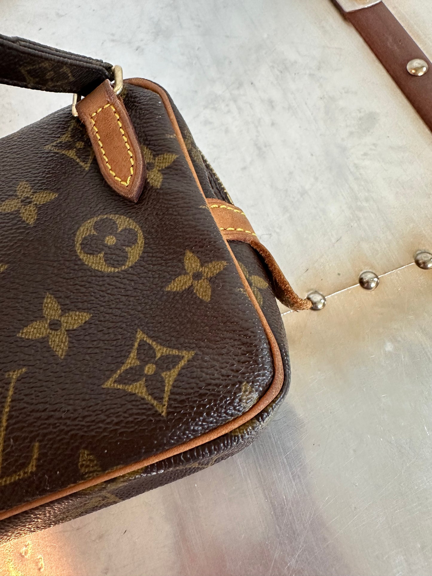 Pre-owned Authentic Louis Vuitton Marly Bandouliere Monogram Crossbody Bag