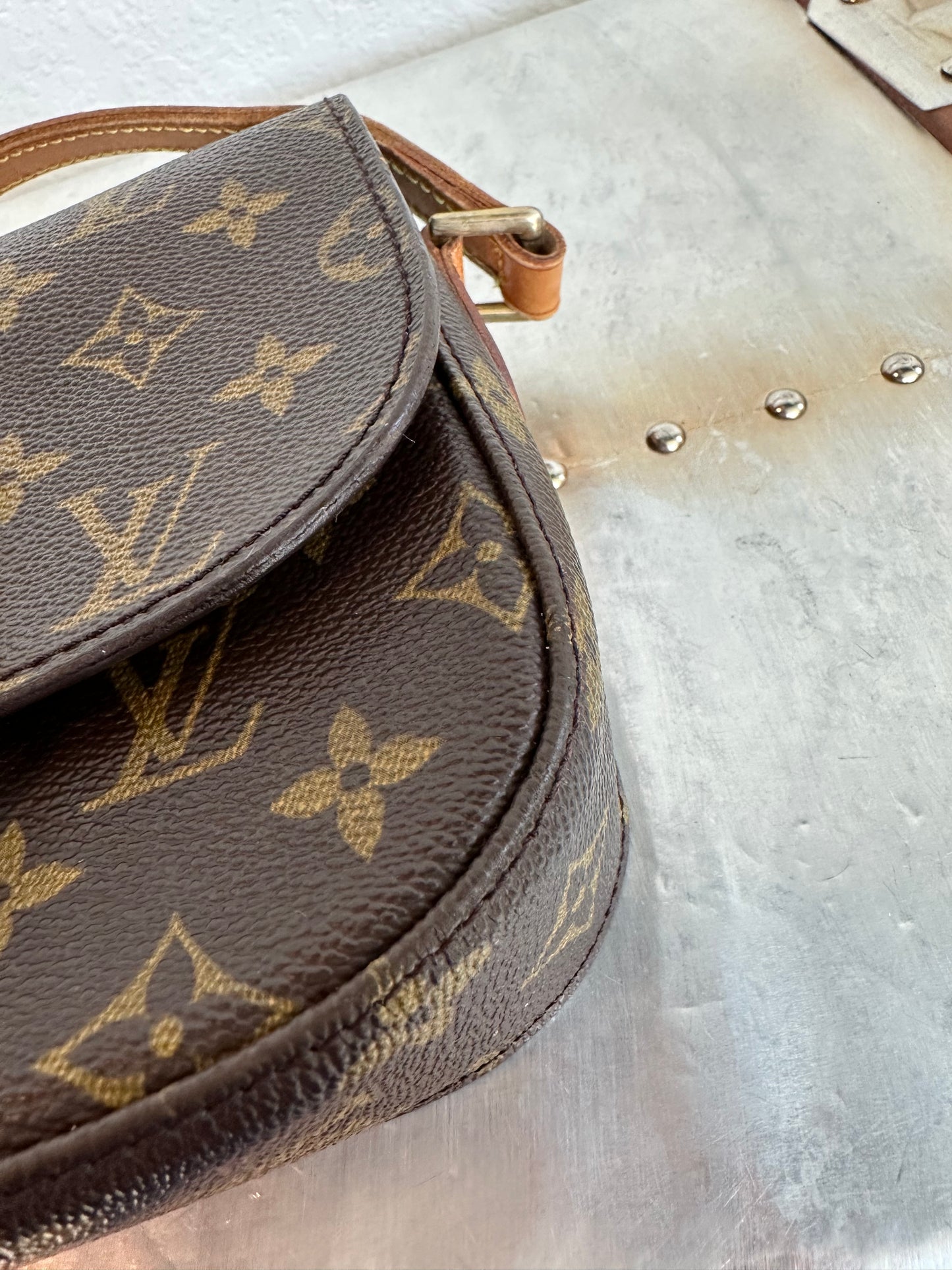 Pre-owned Authentic Louis Vuitton Saint Cloud PM Monogram Shoulder / Crossbody Bag
