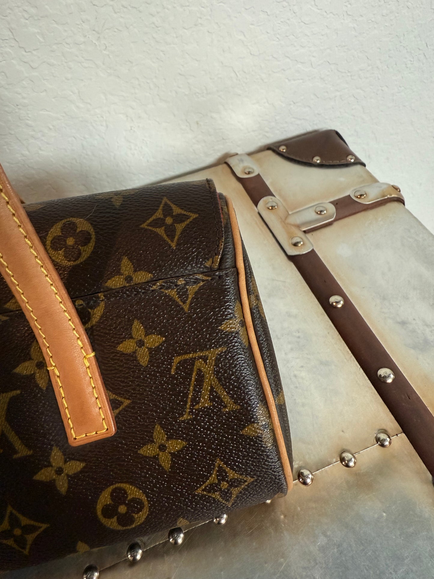 Pre-owned Authentic Louis Vuitton Sonatine Monogram Handbag