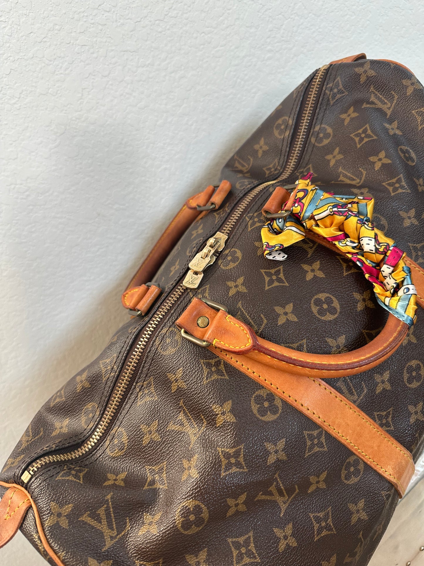 Pre-owned Authentic Louis Vuitton Keepall 45 Monogram Travel Handbag