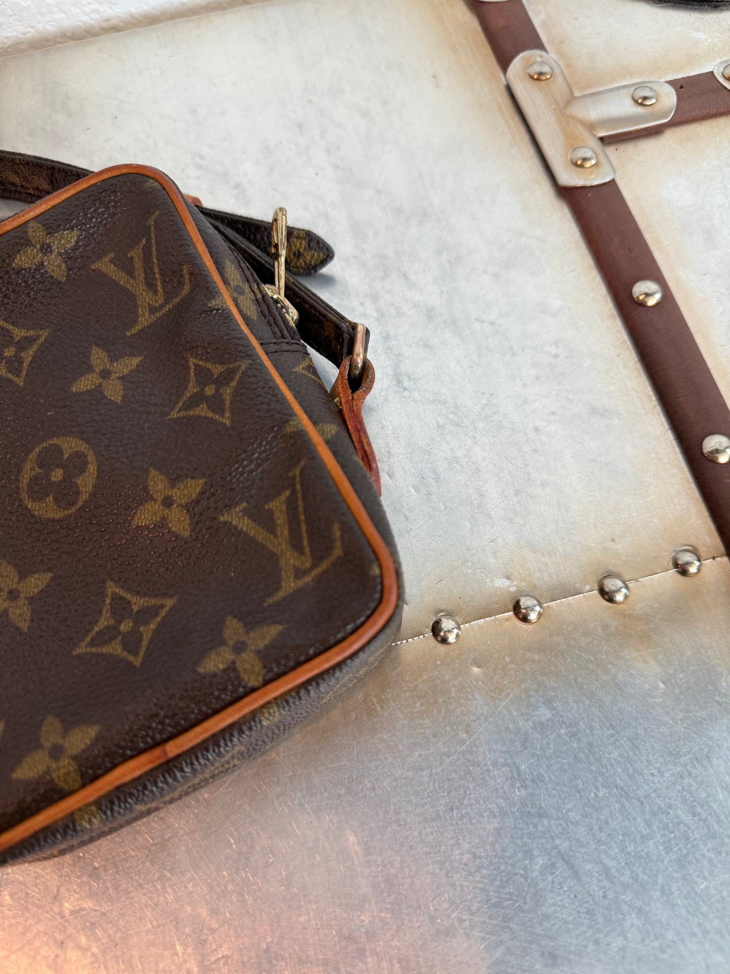 Pre-owned Louis Vuitton Mini Danube Monogram Crossbody Bag