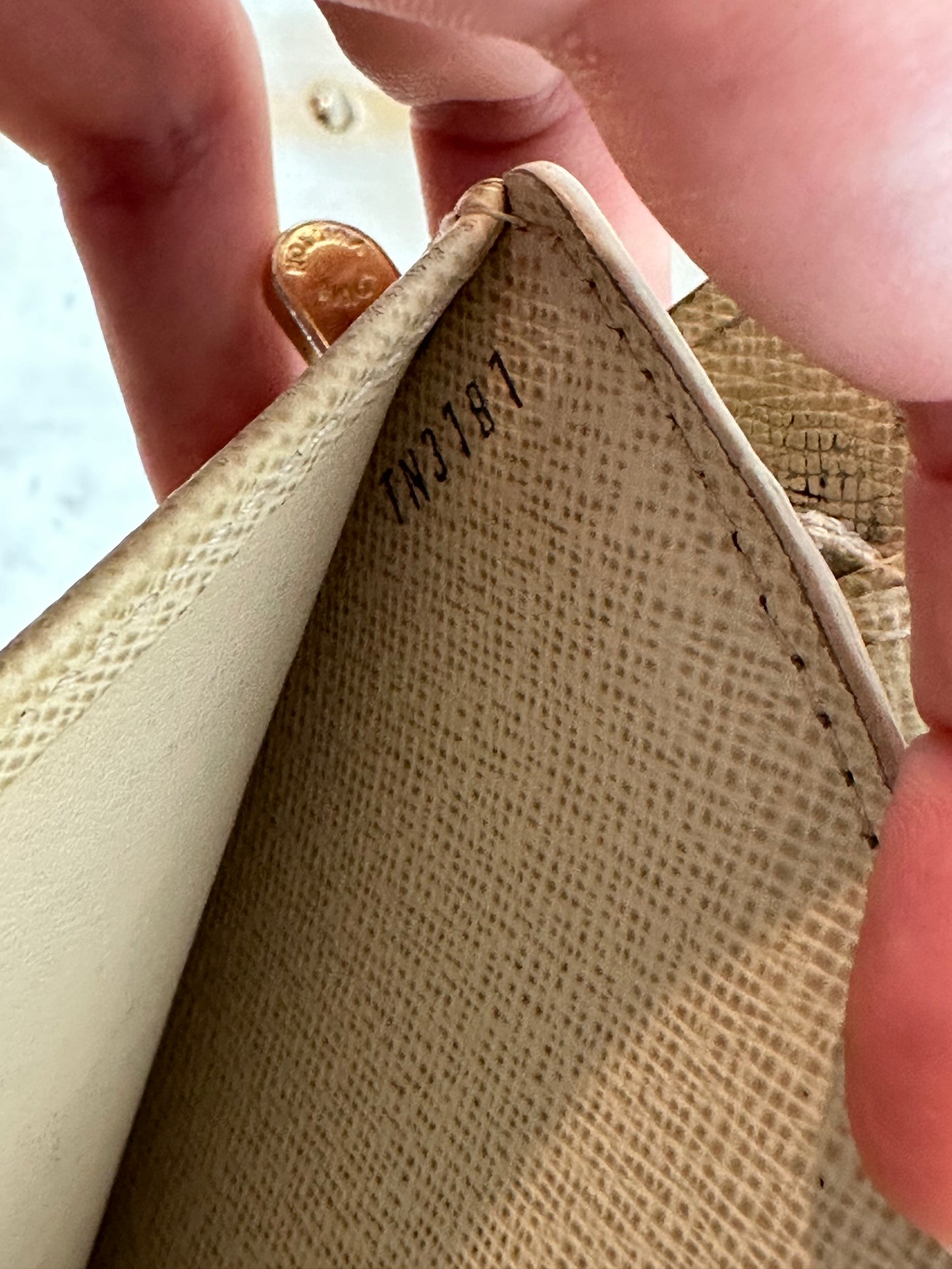Pre-owned Authentic Louis Vuitton Damier Azur Portefeuille Koala Wallet
