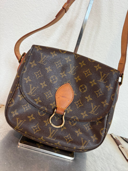 Pre-owned Authentic Louis Vuitton Saint Cloud GM Monogram Crossbody Bag