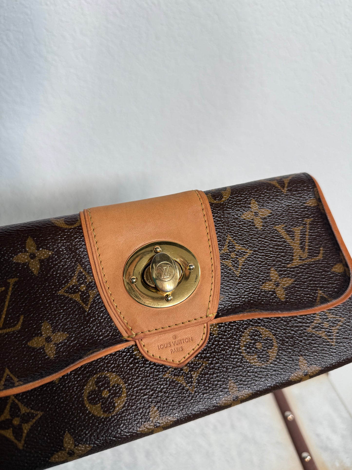 Pre-owned Authentic Louis Vuitton Boetie Monogram Long Wallet