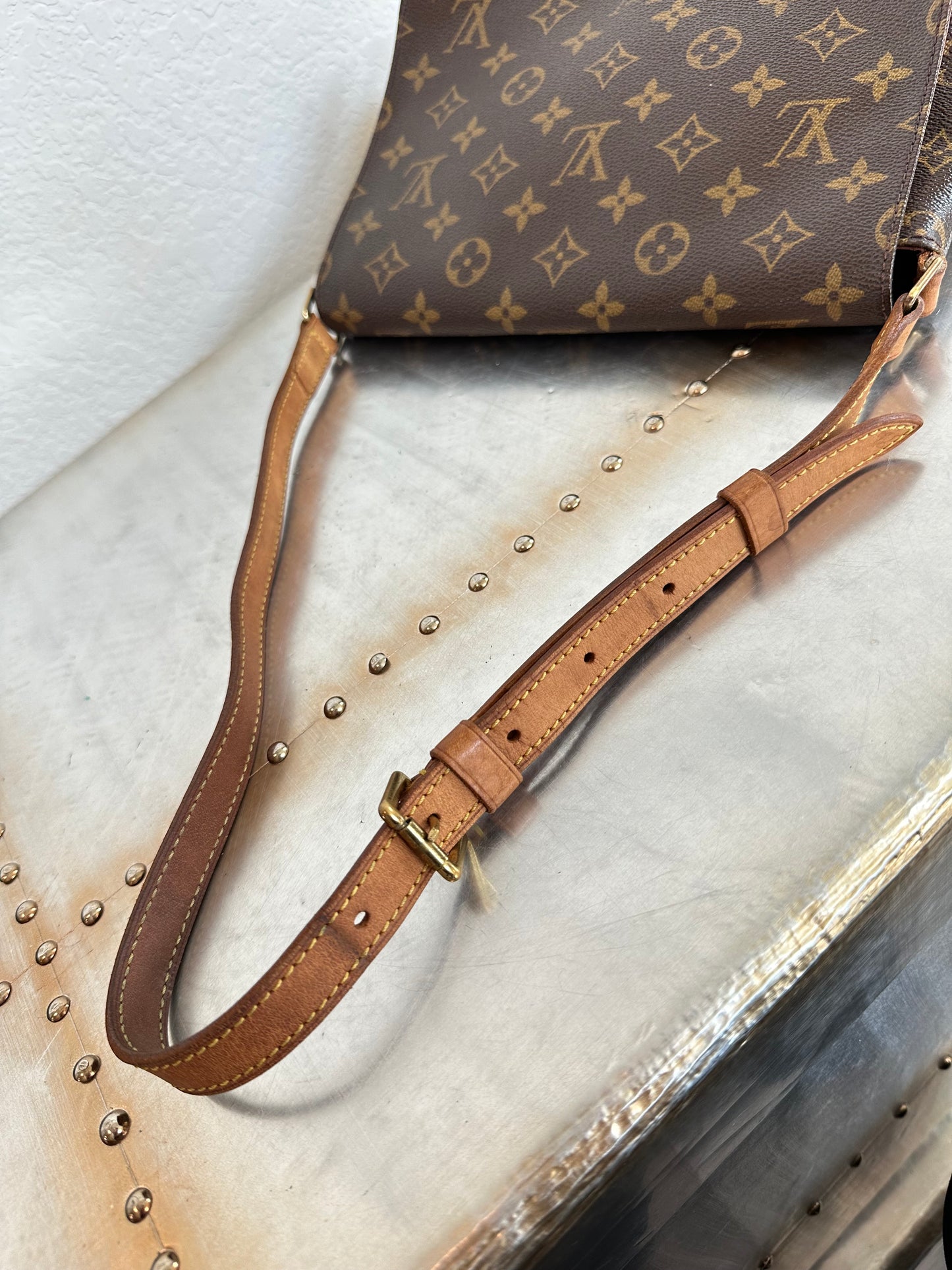 Pre-owned Authentic Louis Vuitton Musette Tango Monogram Shoulder Bag