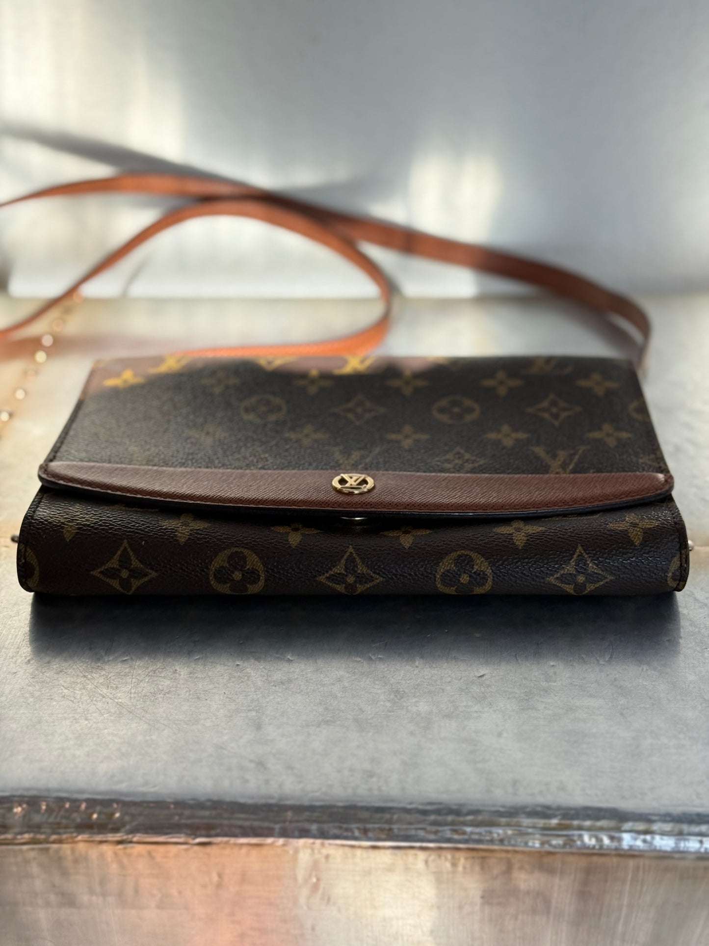 Pre-owned Authentic Louis Vuitton Bordeaux 2-Way Clutch / Shoulder Bag