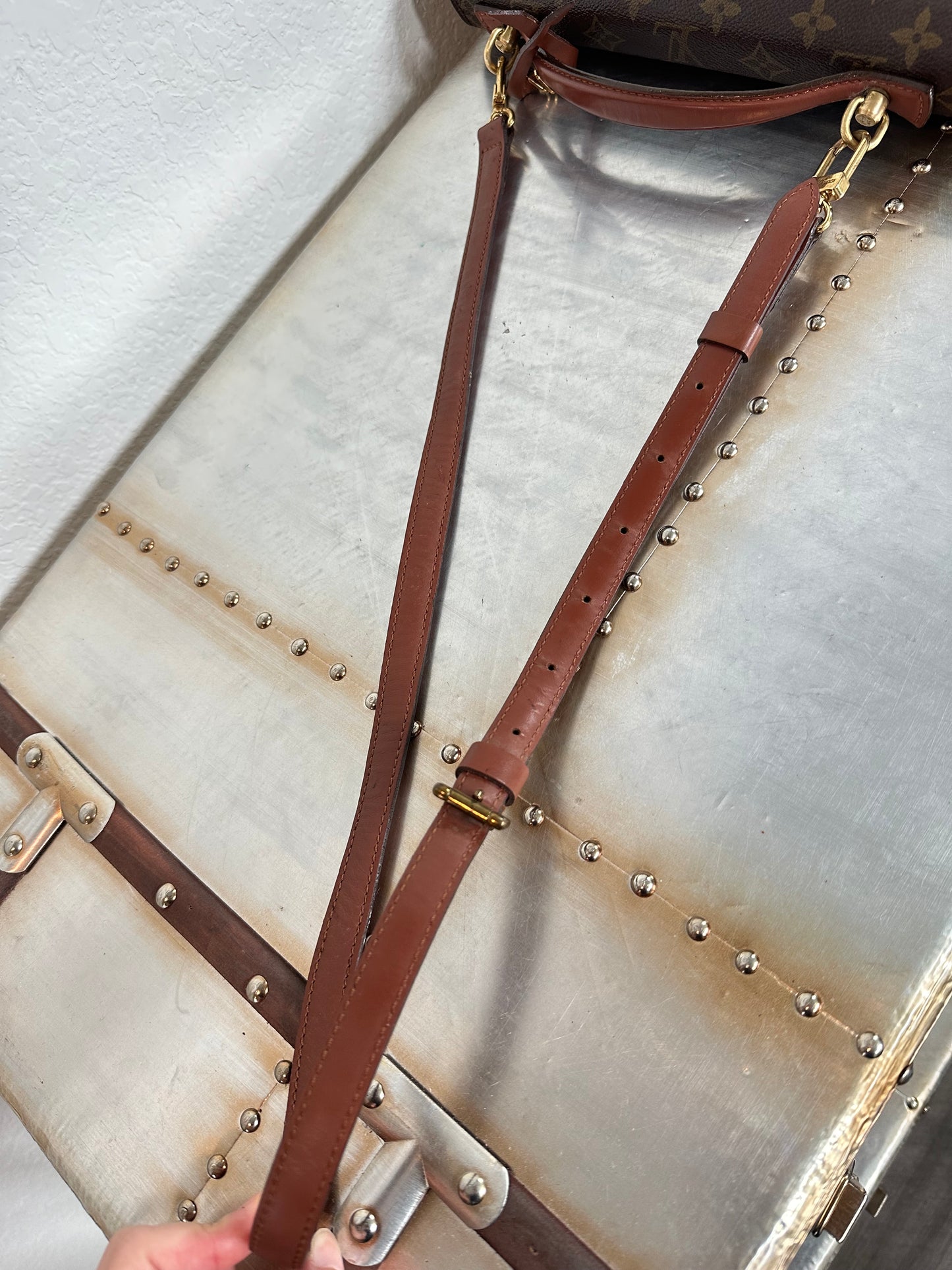 Pre-owned Authentic Louis Vuitton Monceau 26 Monogram Shoulder / Crossbody Bag