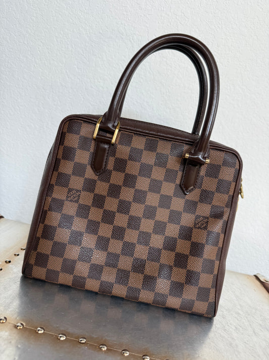 Pre-owned Authentic Louis Vuitton Brera Damier Ebene Handbag