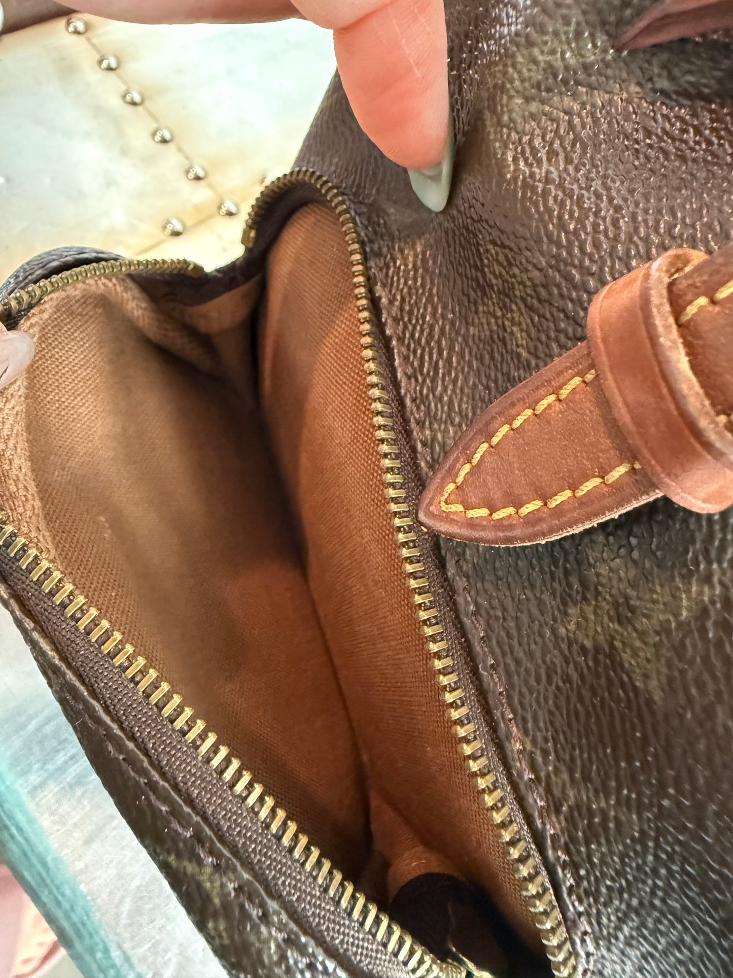 Pre-owned Authentic Louis Vuitton Montsouris Mini Monogram Backpack