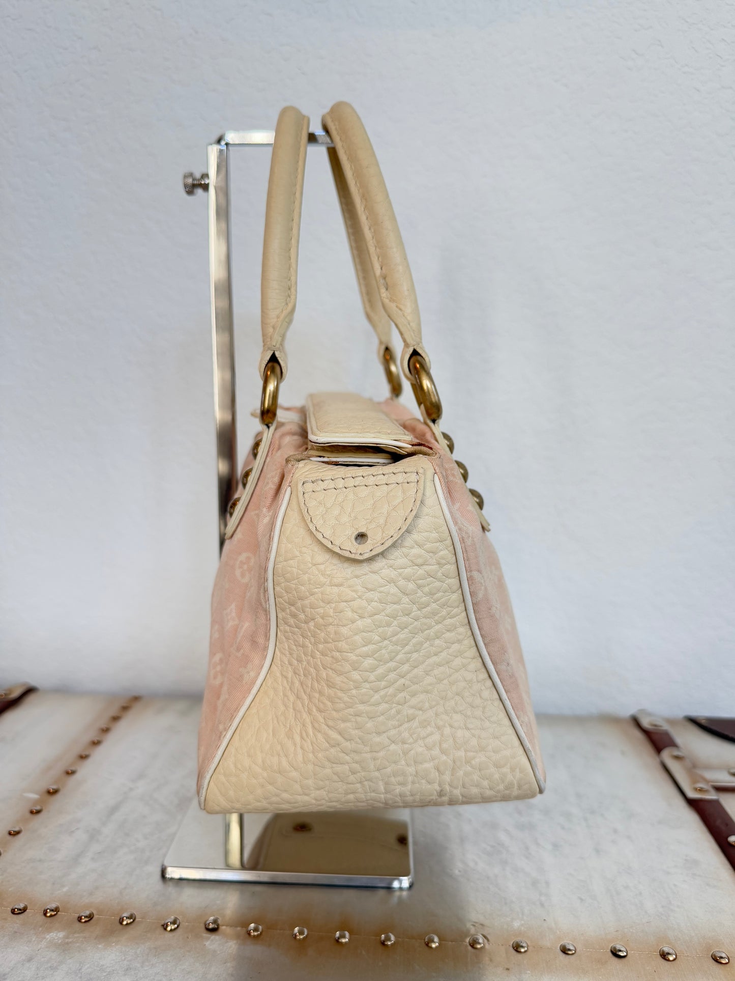 Pre-owned Authentic Louis Vuitton Trapeze PM Monogram Mini Lin Bag