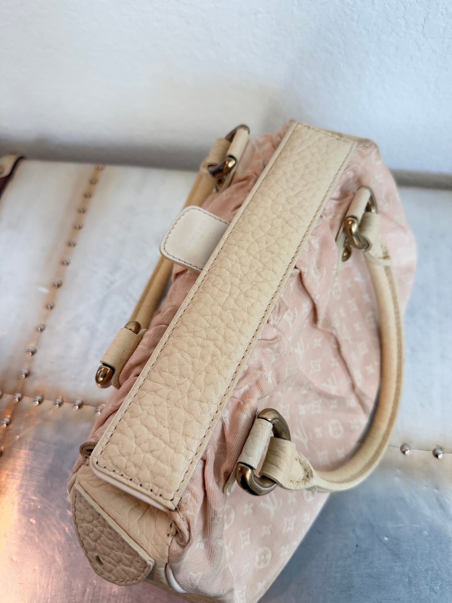 Pre-owned Authentic Louis Vuitton Trapeze PM Monogram Mini Lin Bag