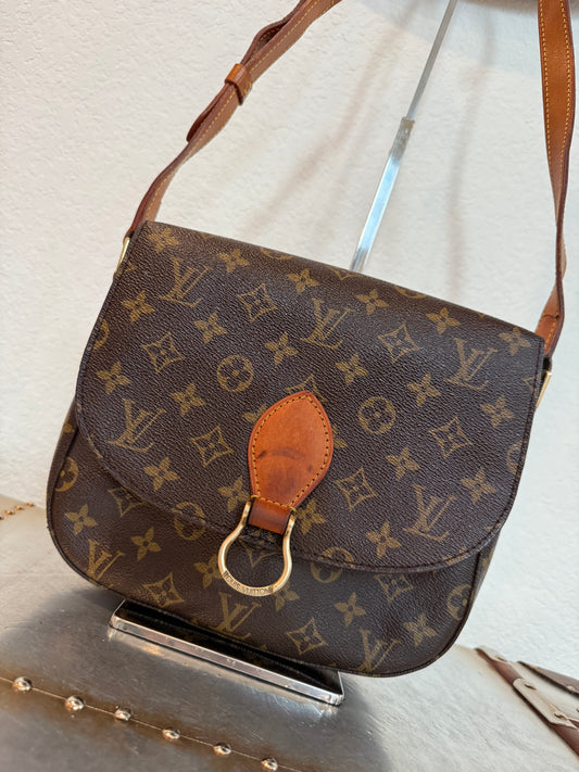 Pre-owned Authentic Louis Vuitton Saint Cloud GM Monogram Crossbody Bag