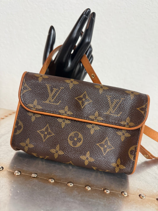 Pre-owned Authentic Louis Vuitton Monogram Florentine Waist Bag