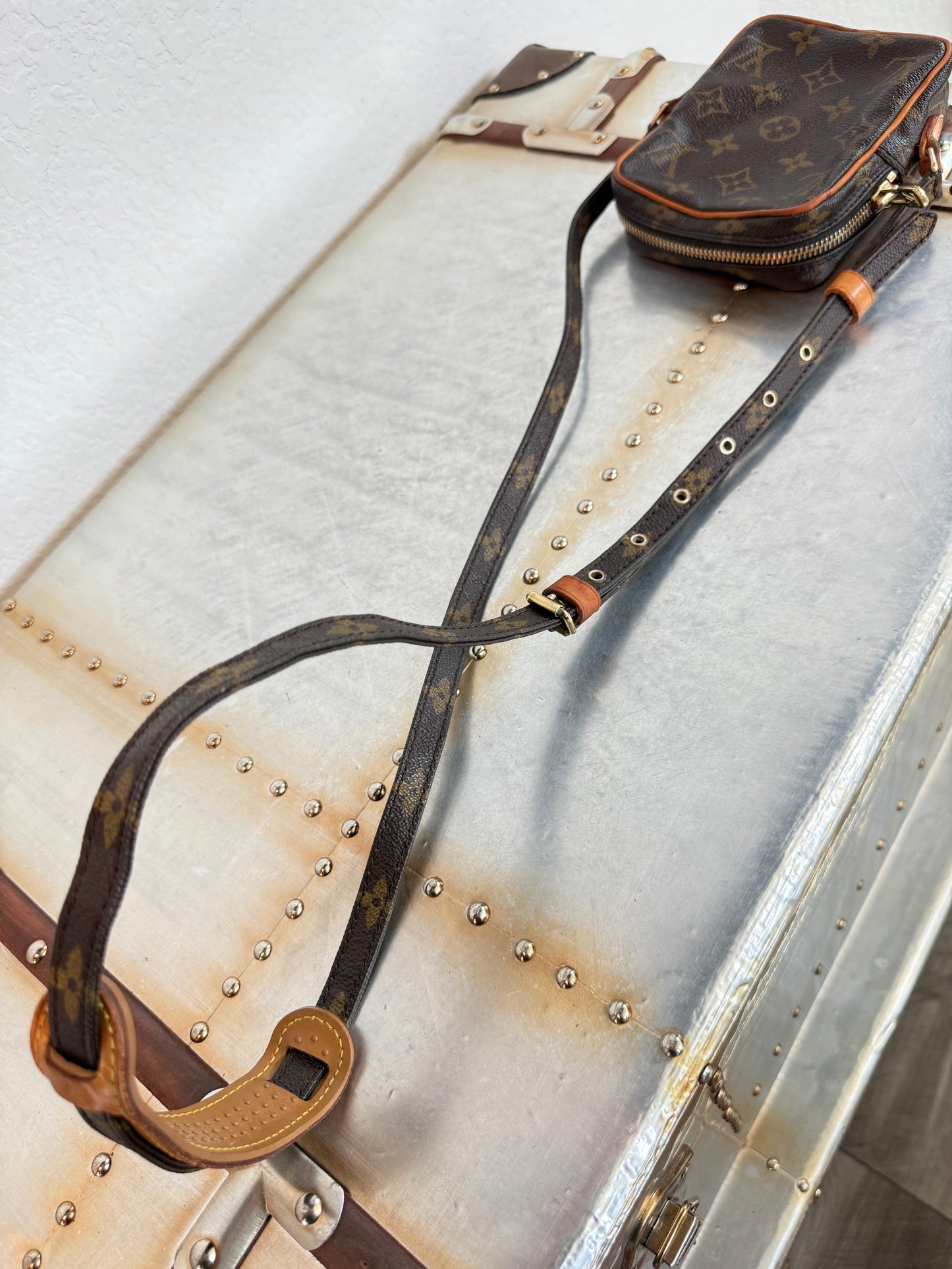 Pre-owned Louis Vuitton Mini Danube Monogram Crossbody Bag