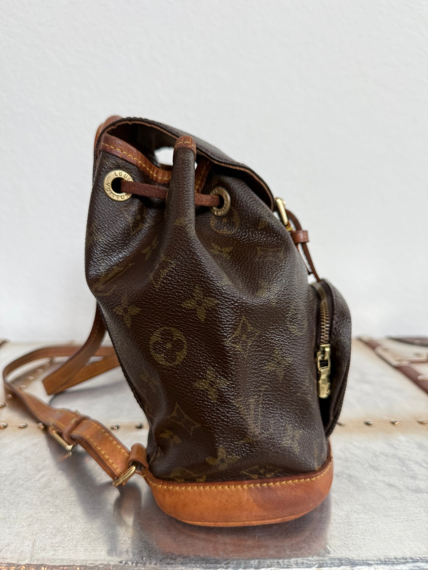 Pre-owned Authentic Louis Vuitton Montsouris Mini Monogram Backpack