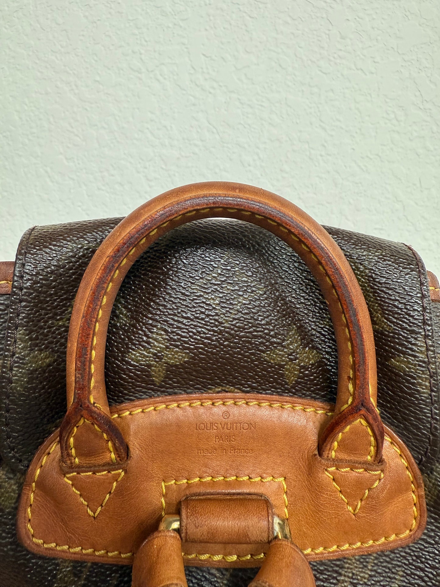 Pre-owned Authentic Louis Vuitton Montsouris Mini Monogram Backpack