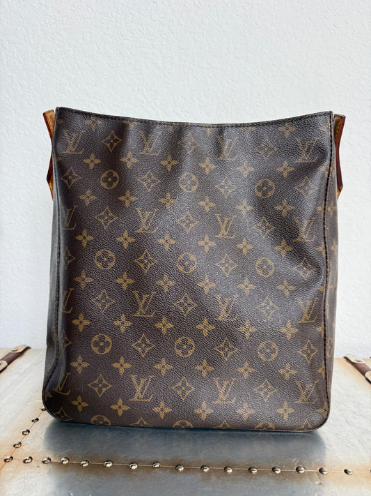 Pre-owned Authentic Louis Vuitton Looping GM Monogram Shoulder Bag