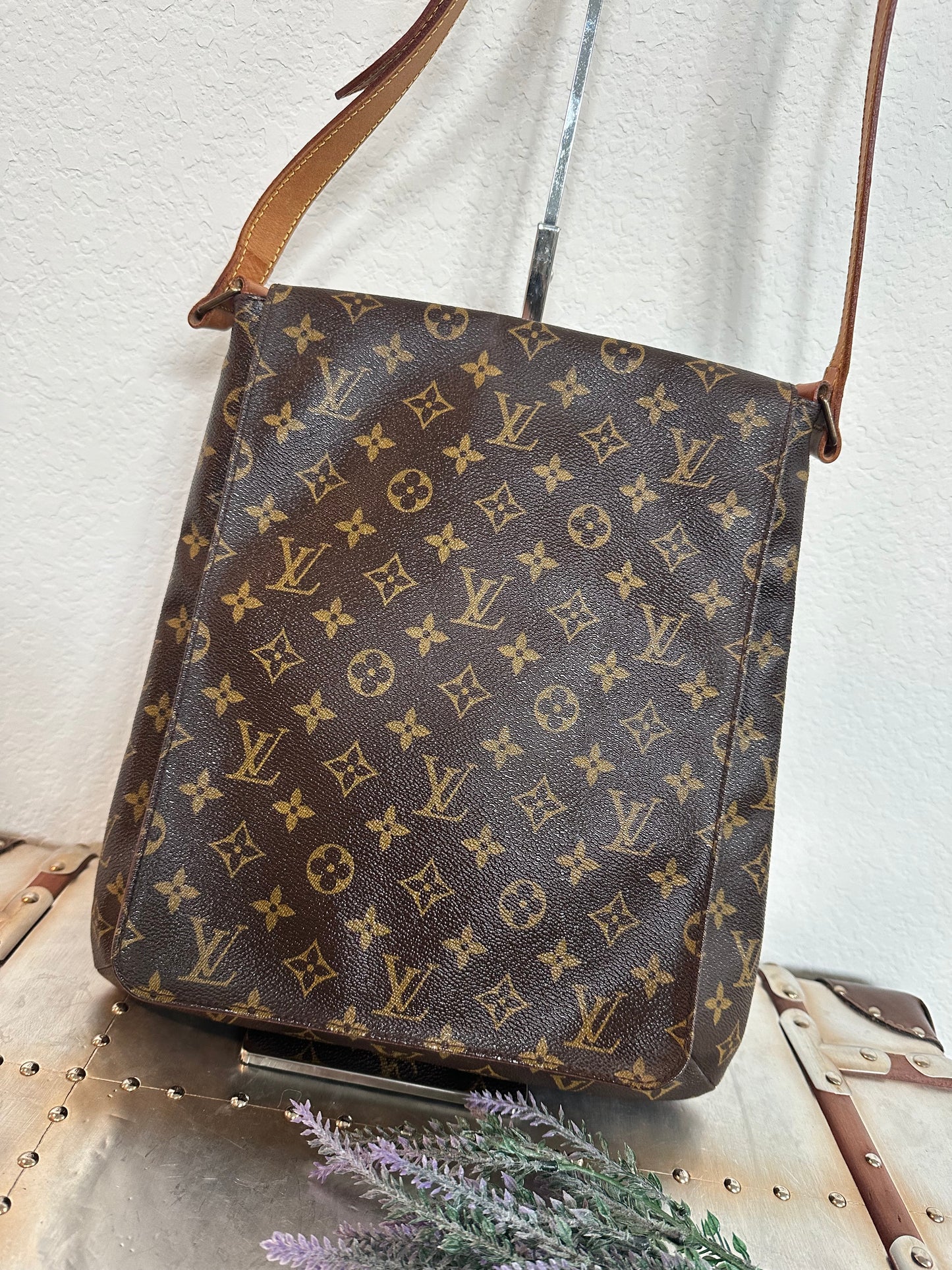 Pre-owned Authentic Louis Vuitton Musette Salsa GM Monogram Shoulder / Crossbody Bag
