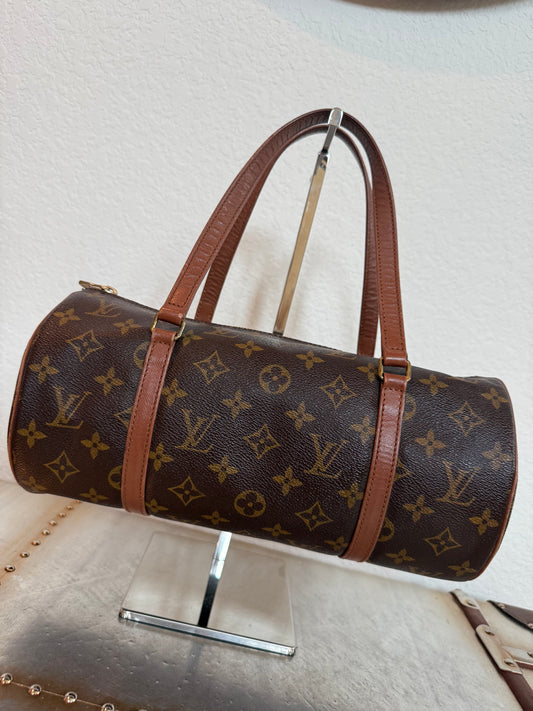 Pre-owned Vintage Authentic Louis Vuitton Papillon 30 Monogram Handbag