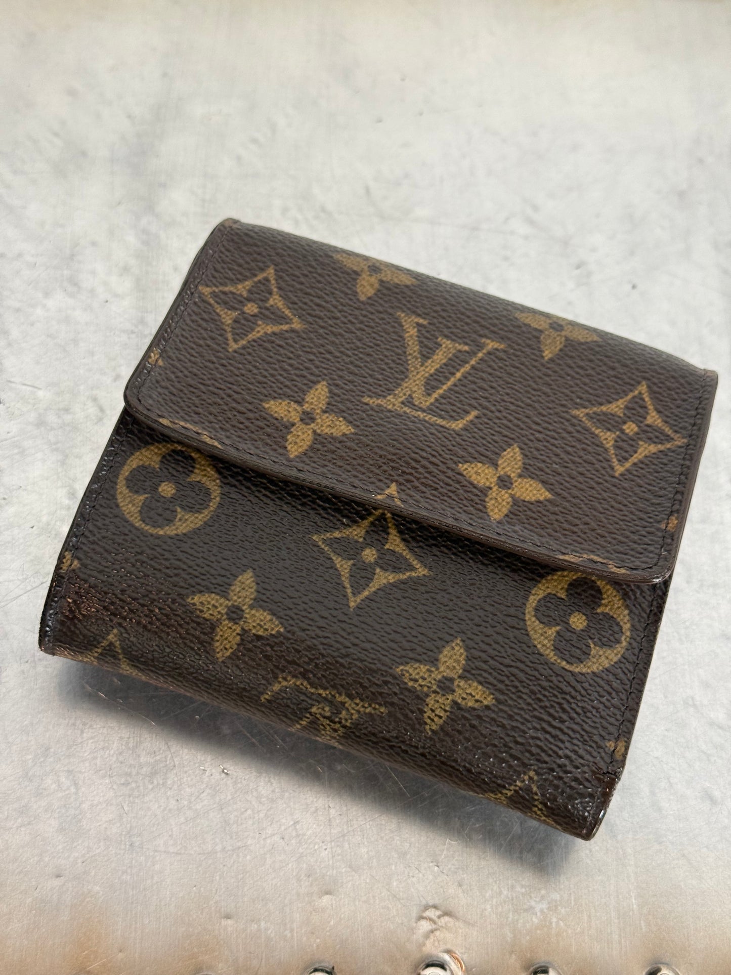 Pre-owned Authentic Louis Vuitton Monogram Portefeuille Elise Wallet