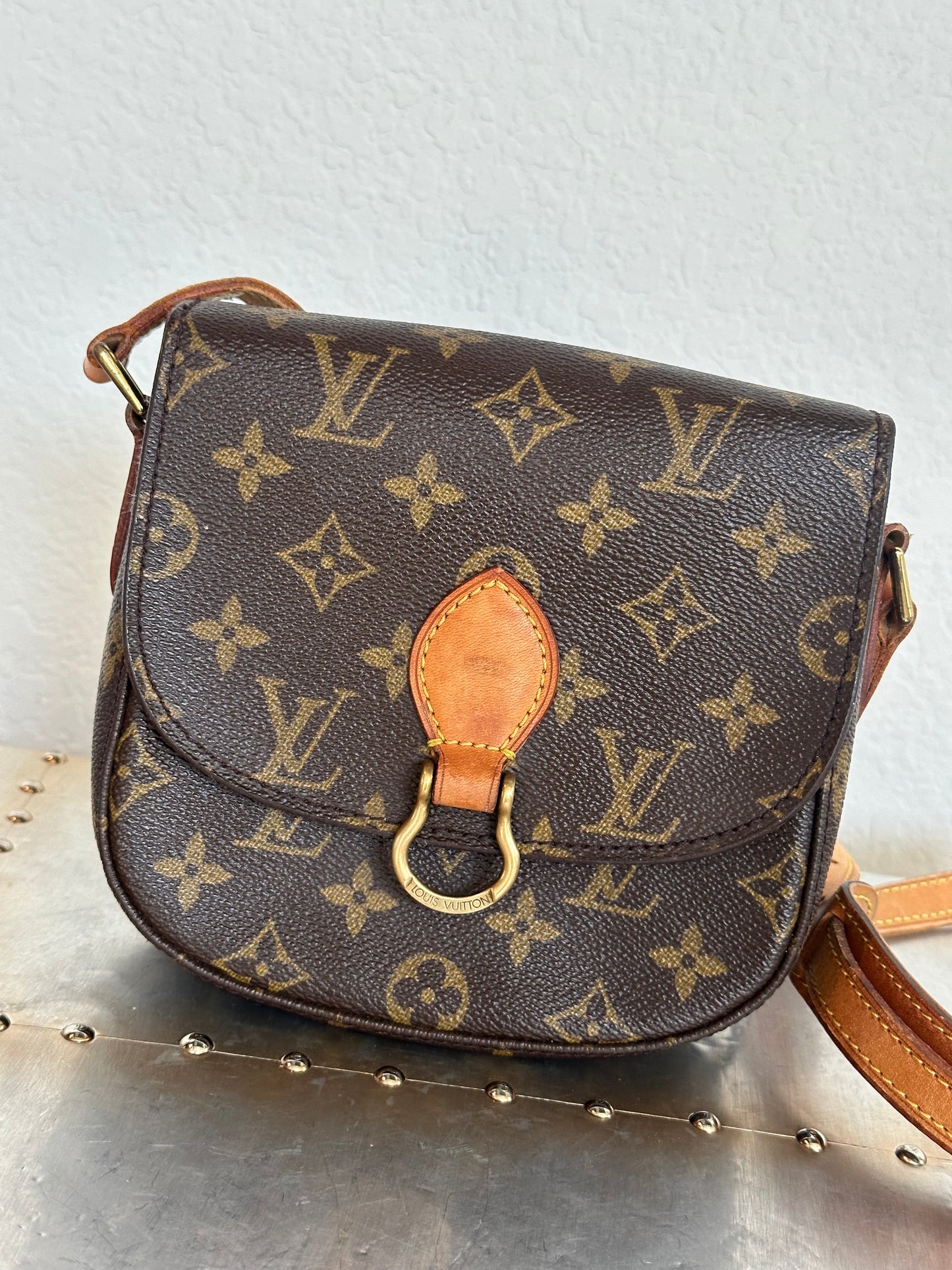 Pre-owned Authentic Louis Vuitton Saint Cloud PM Monogram Shoulder / Crossbody Bag