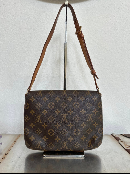 Pre-owned Authentic Louis Vuitton Musette Tango Monogram Shoulder Bag