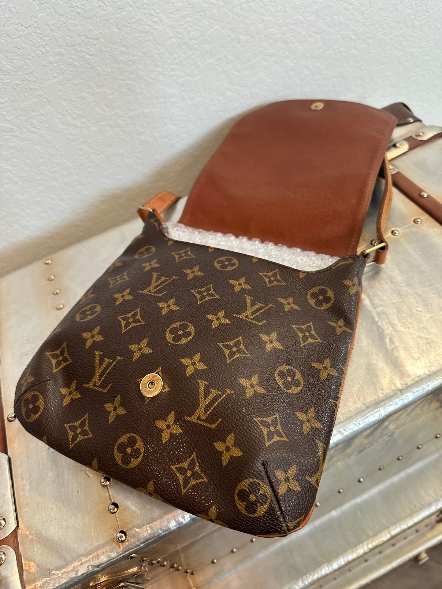 Pre-owned Authentic Louis Vuitton Musette Salsa Short Strap Monogram Shoulder Bag