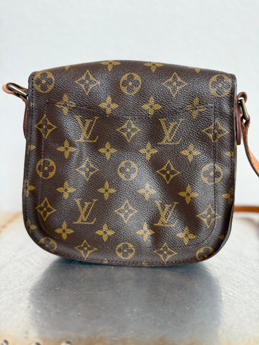 Pre-owned Authentic Louis Vuitton Saint Cloud MM Monogram Crossbody Bag