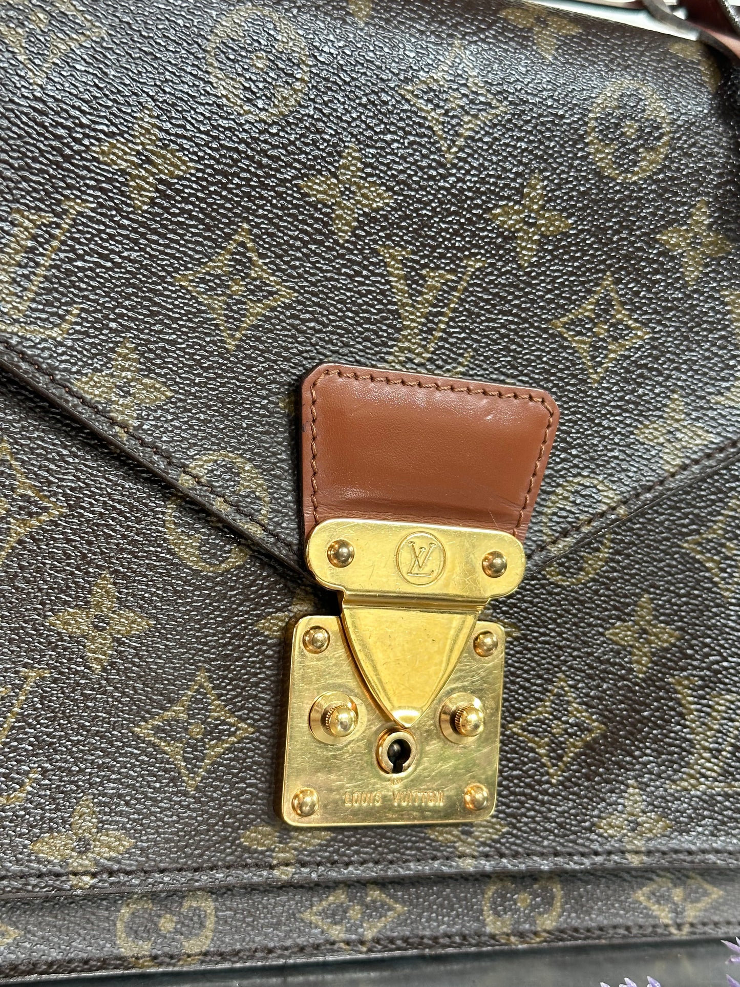 Pre-owned Authentic Louis Vuitton Monceau 26 Monogram Shoulder / Crossbody Bag