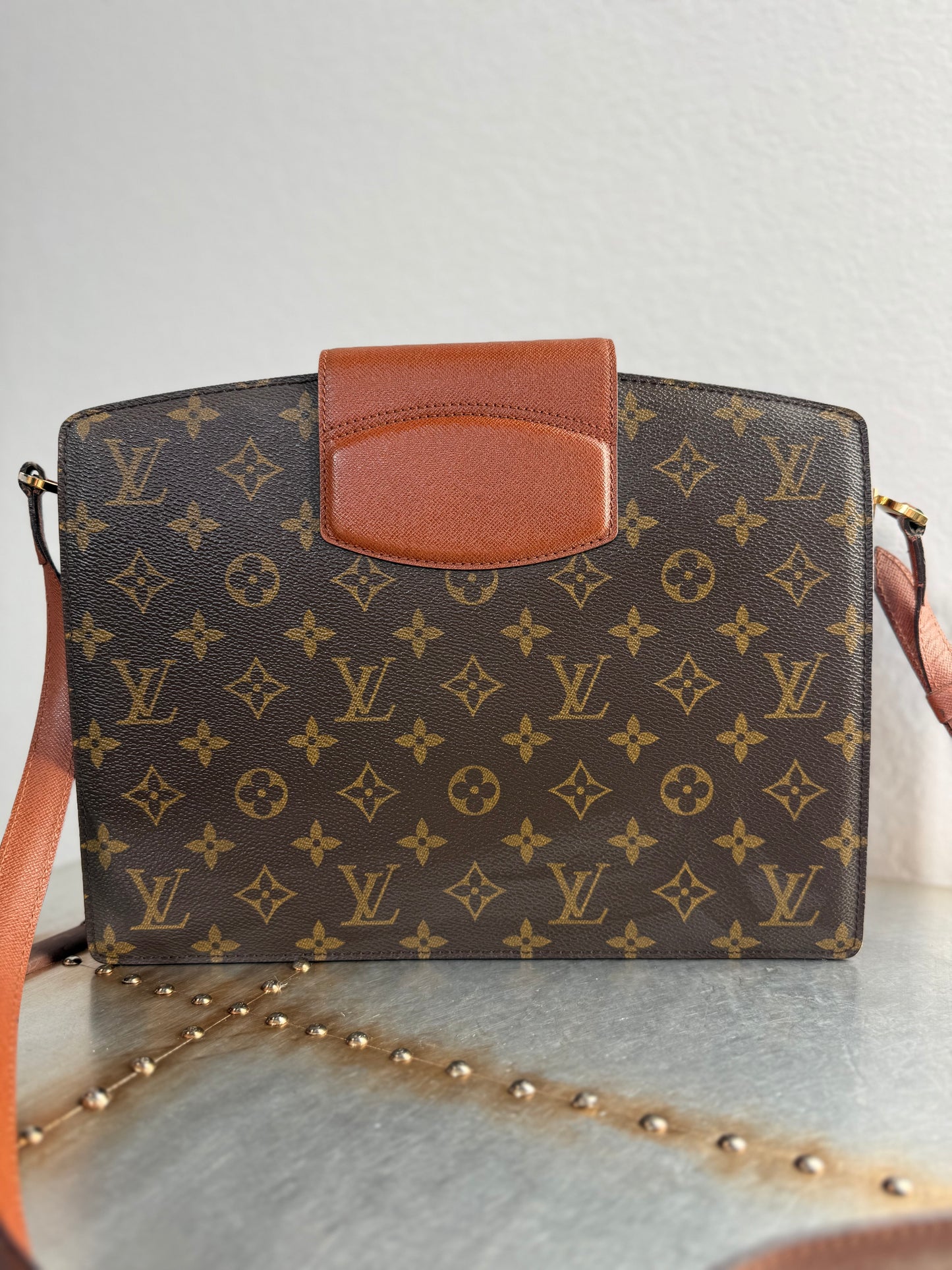 Pre-owned Authentic Louis Vuitton Courcelles Monogram Shoulder Bag