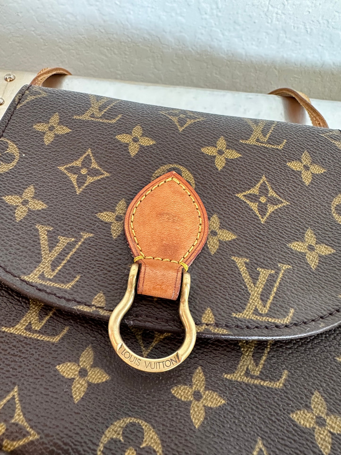 Pre-owned Authentic Louis Vuitton Saint Cloud PM Monogram Shoulder / Crossbody Bag