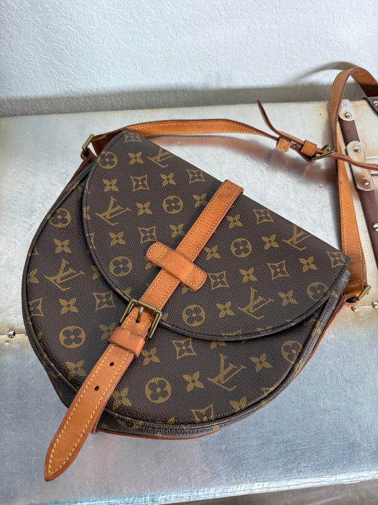 Pre-owned Authentic Louis Vuitton Chantilly GM Monogram Crossbody Bag