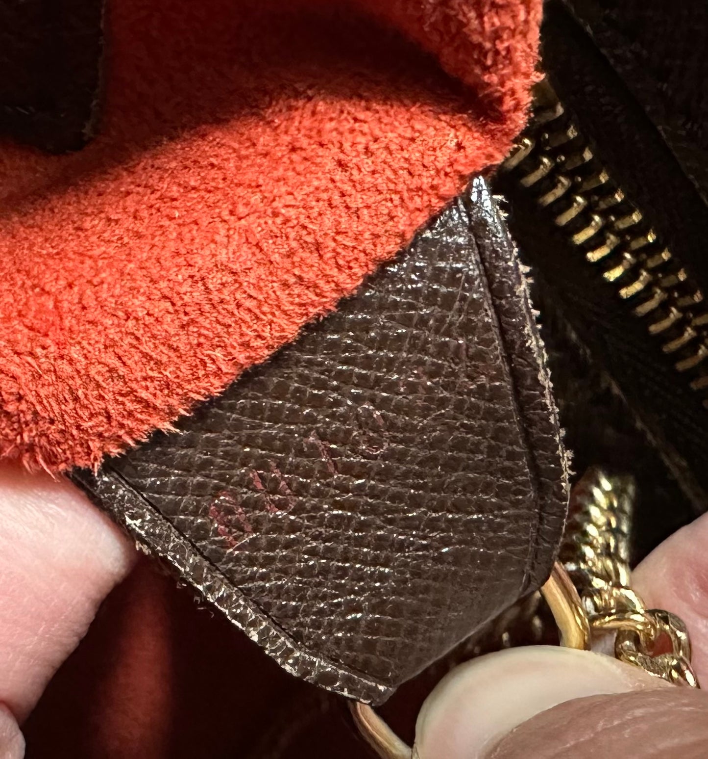 Pre-owned Authentic Louis Vuitton Bucket Damier Ebene Shoulder Bag
