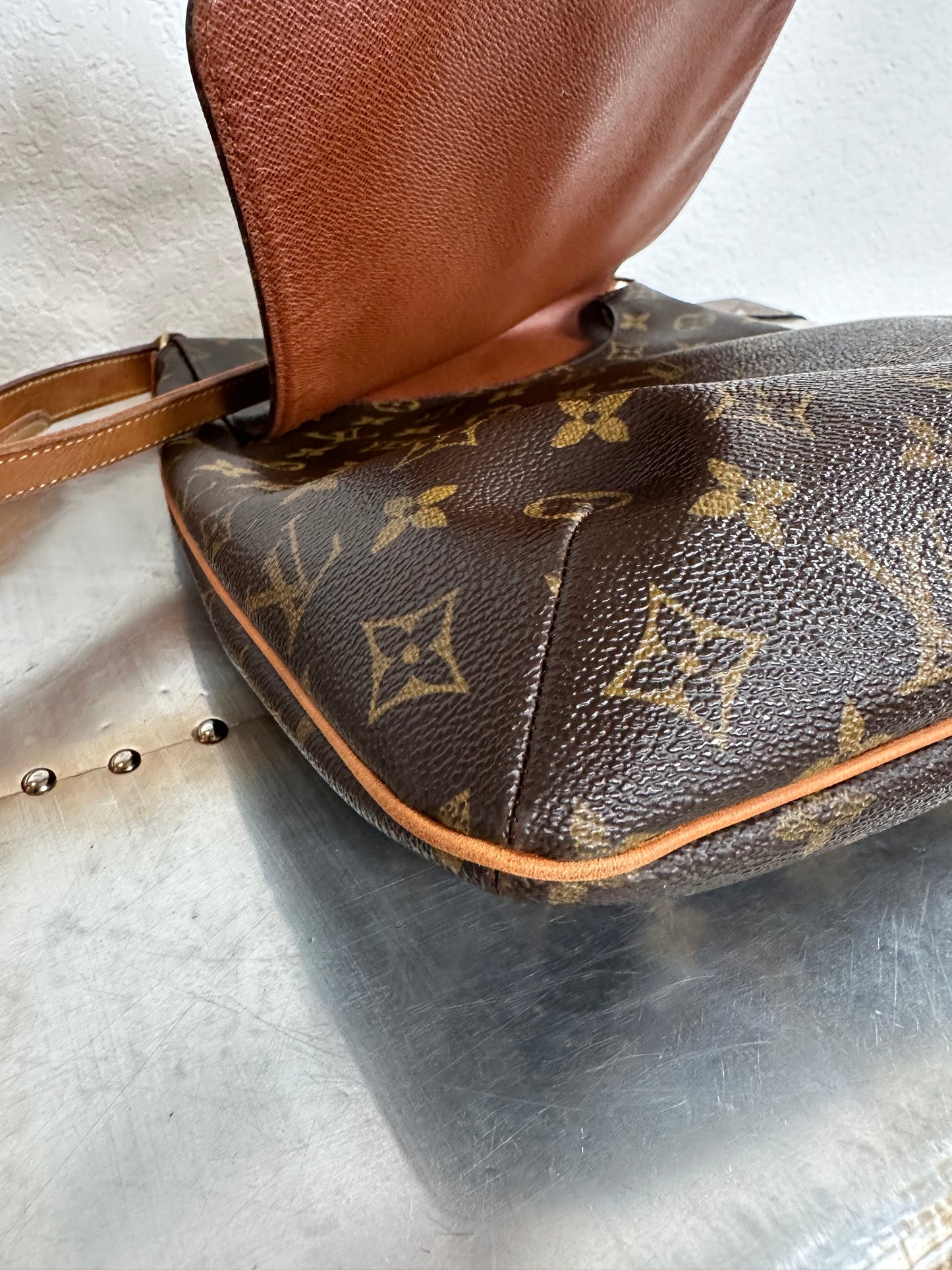 Pre-owned Authentic Louis Vuitton Musette Salsa GM Monogram Shoulder / Crossbody Bag