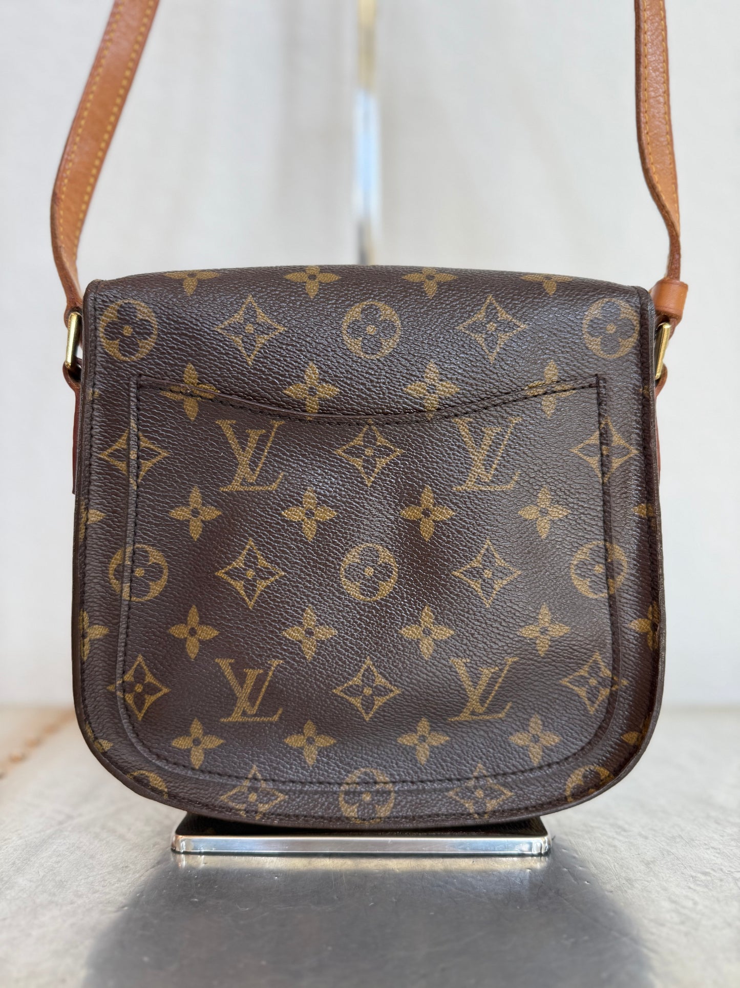 Pre-owned Authentic Louis Vuitton Saint Cloud MM Monogram Shoulder / Crossbody Bag