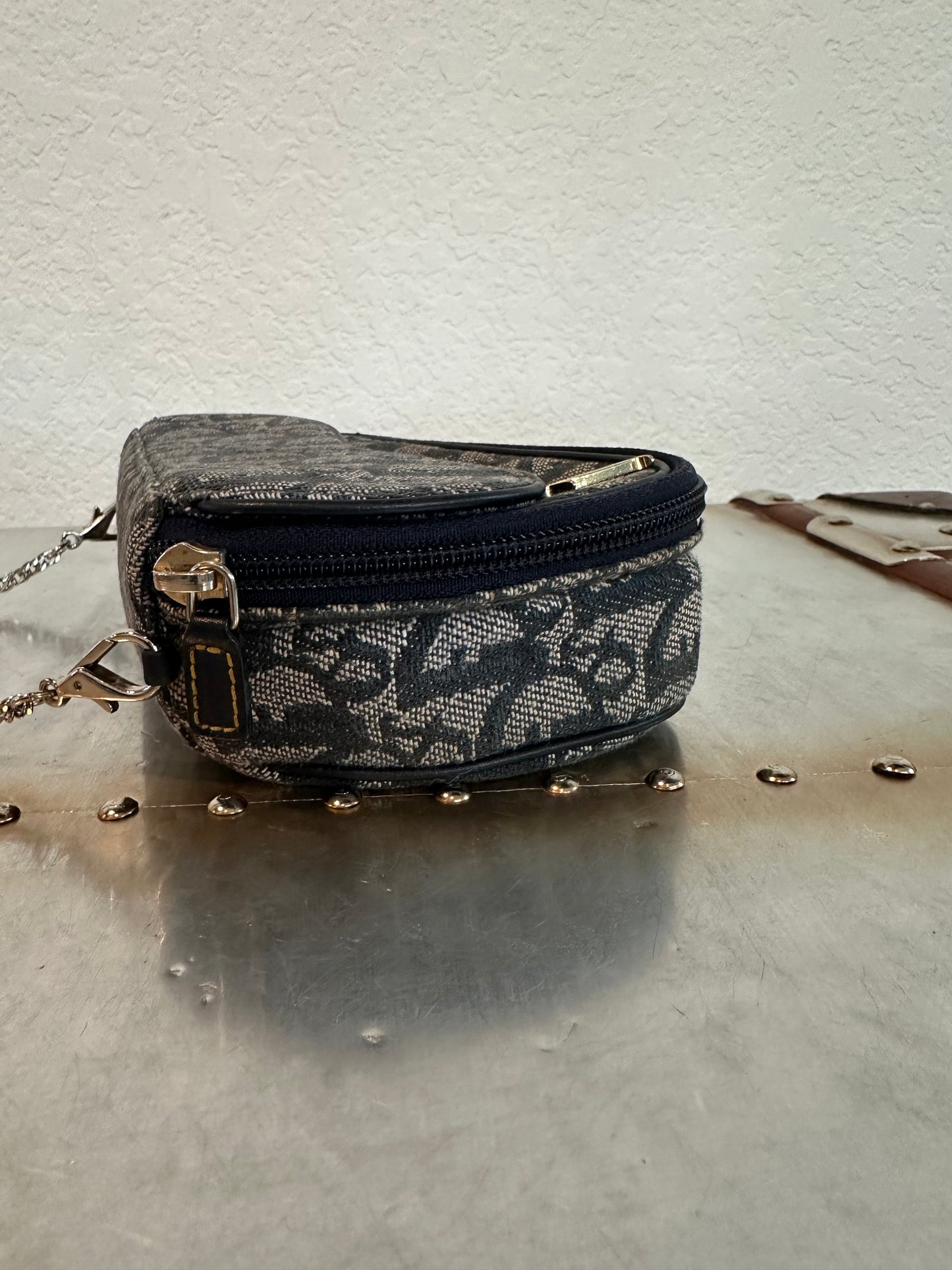 Pre-owned Vintage Christian Dior Mini Saddle Handbag