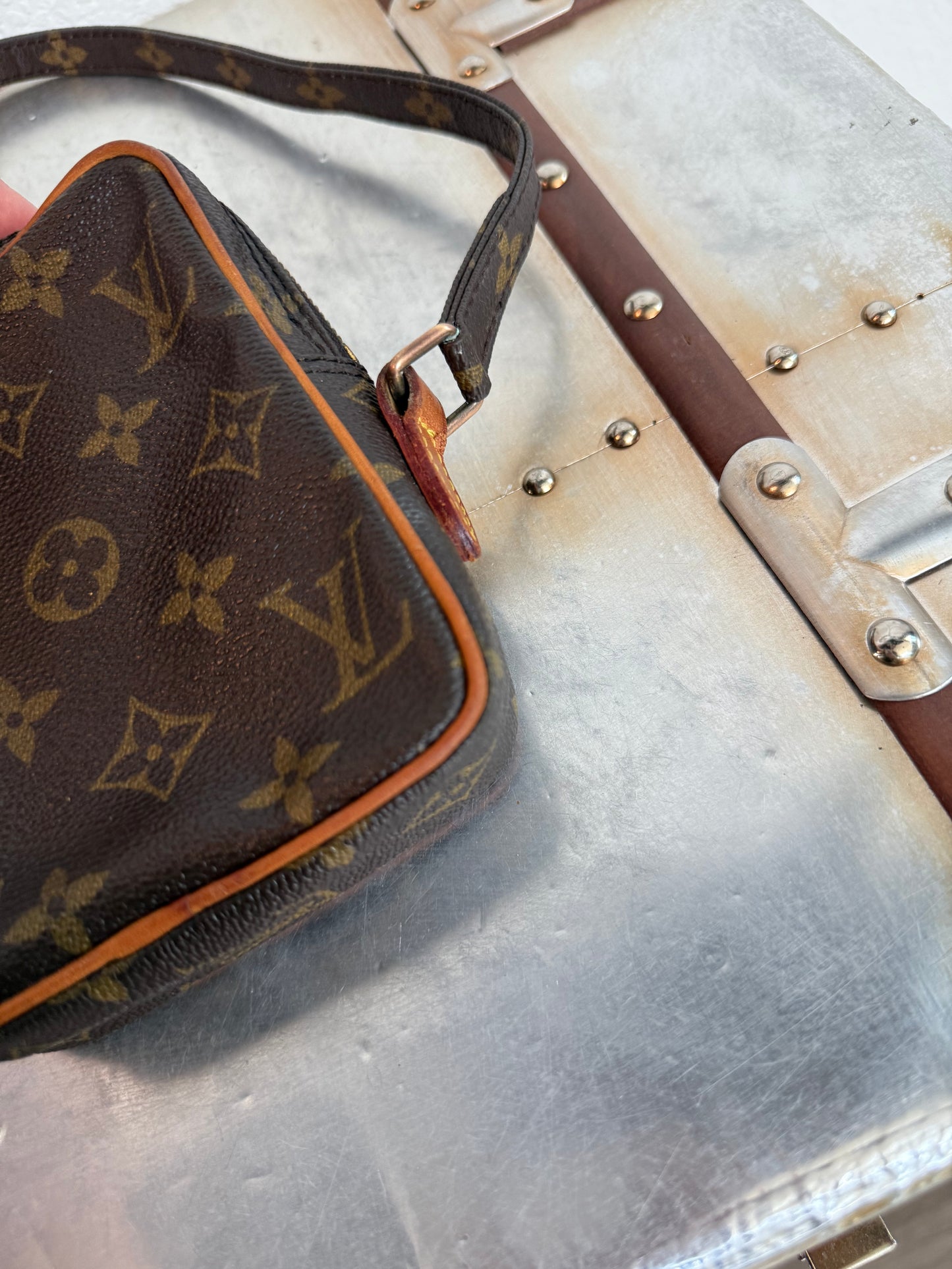 Pre-owned Louis Vuitton Mini Danube Monogram Crossbody Bag