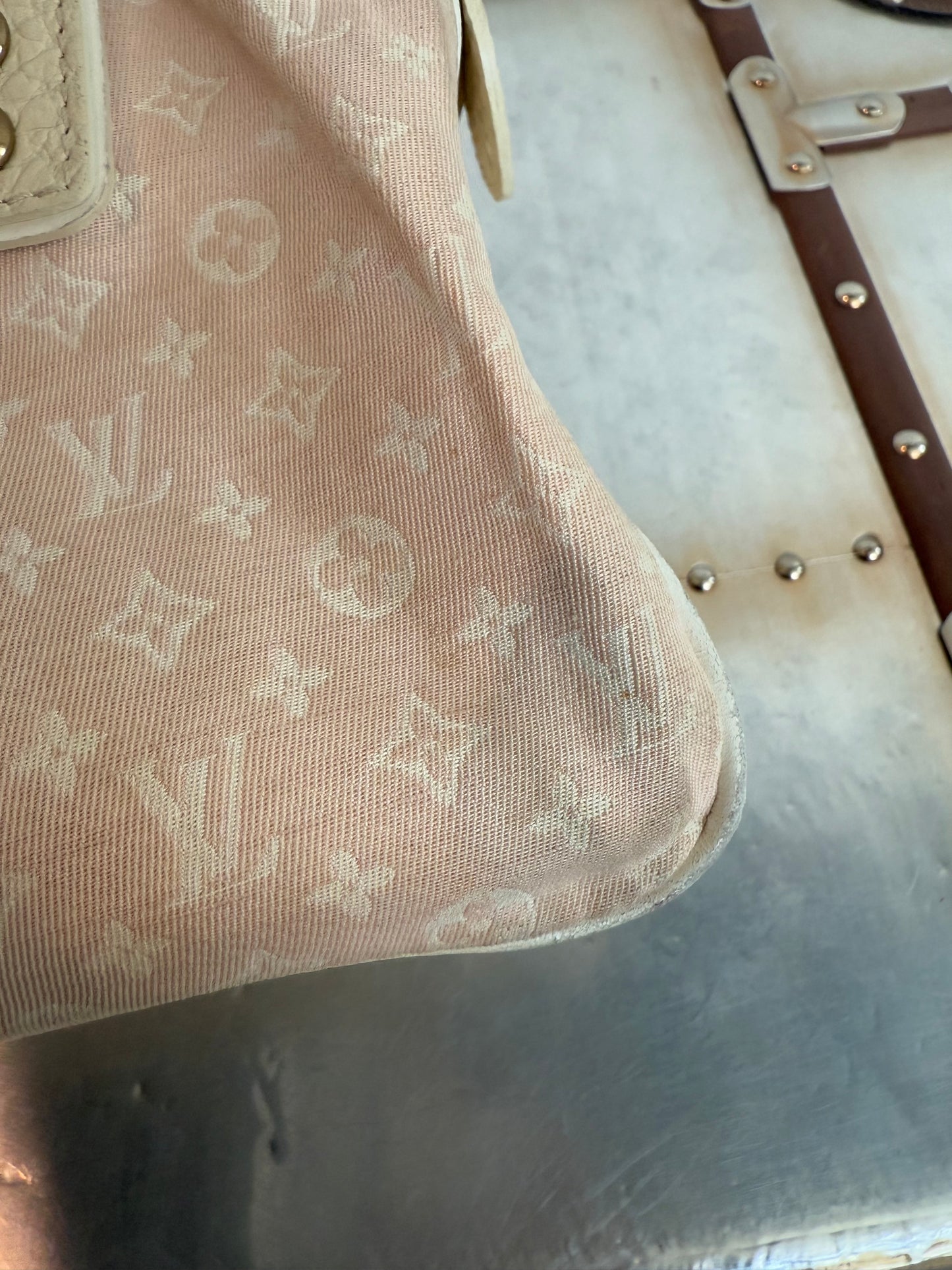 Pre-owned Authentic Louis Vuitton Trapeze PM Monogram Mini Lin Bag