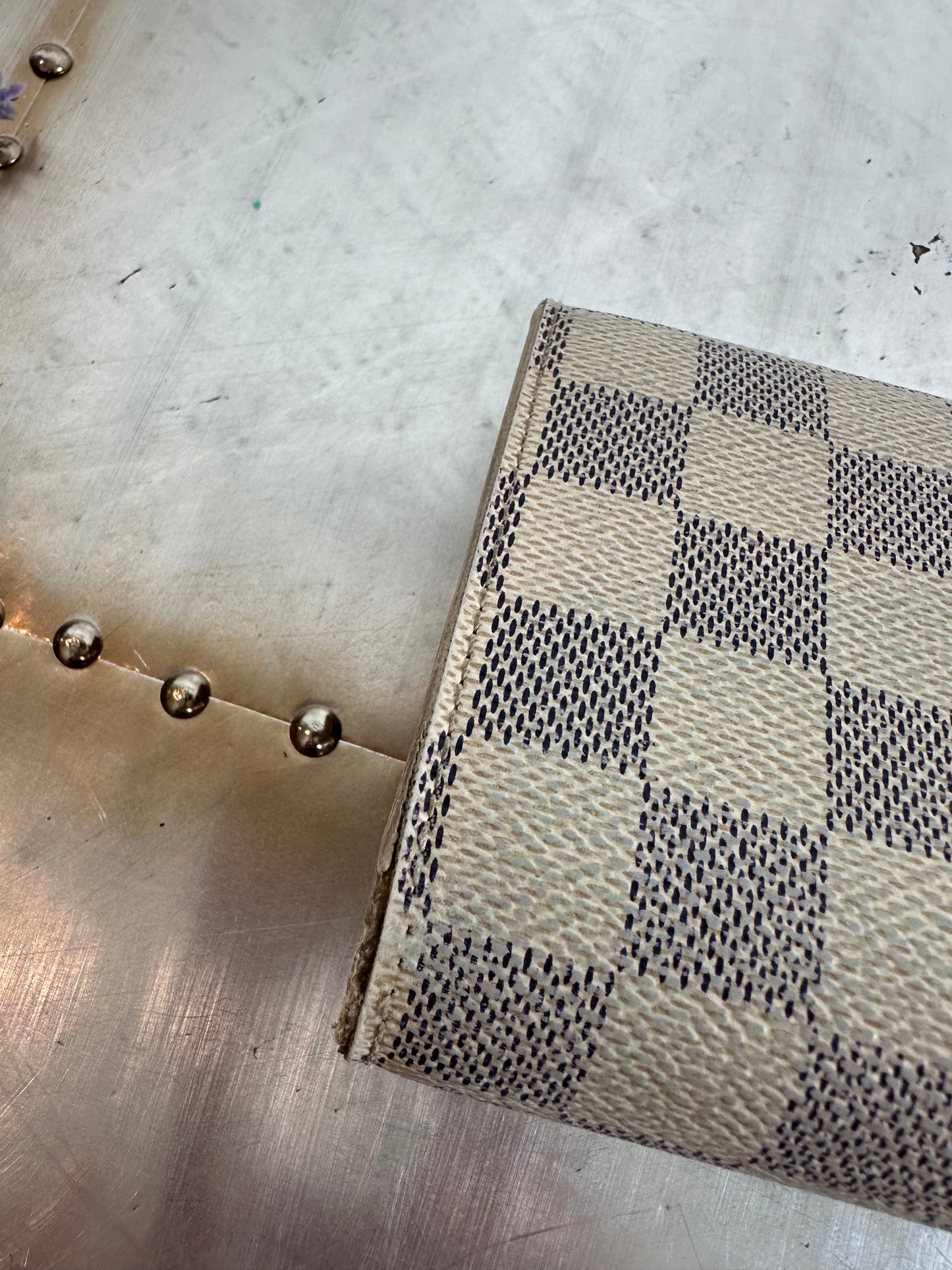 Pre-owned Authentic Louis Vuitton Damier Azur Portefeuille Koala Wallet