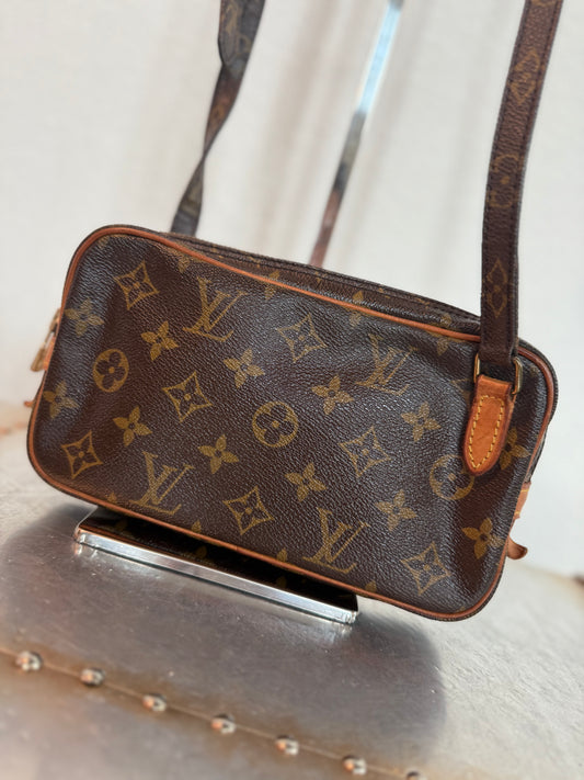 Pre-owned Authentic Louis Vuitton Marly Bandouliere Monogram Crossbody Bag