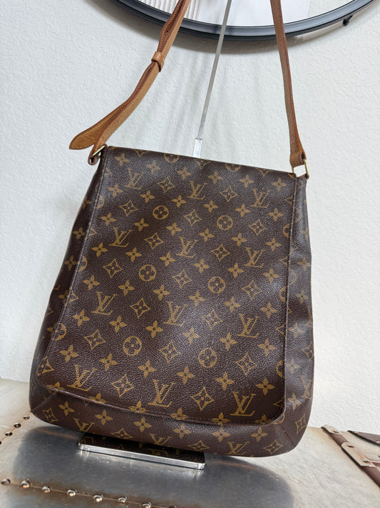 Pre-owned Authentic Louis Vuitton Musette Salsa GM Monogram Shoulder / Crossbody Bag