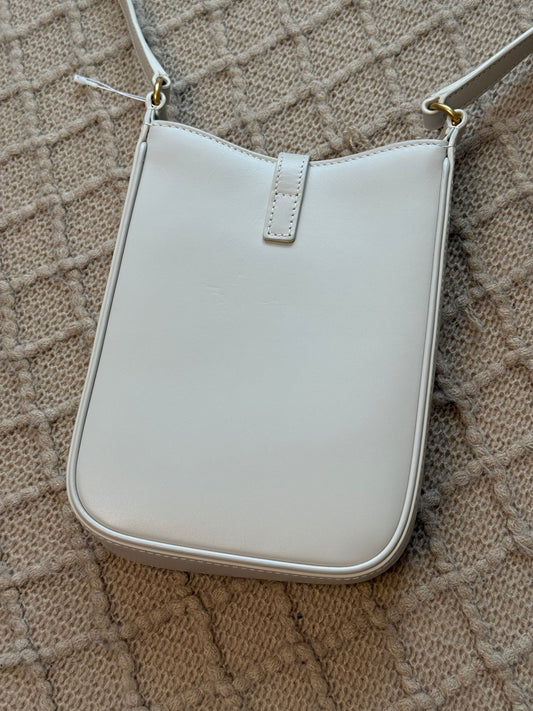 Saint Laurent Women's Mini Le 5 À 7 Vertical Leather Crossbody Bag