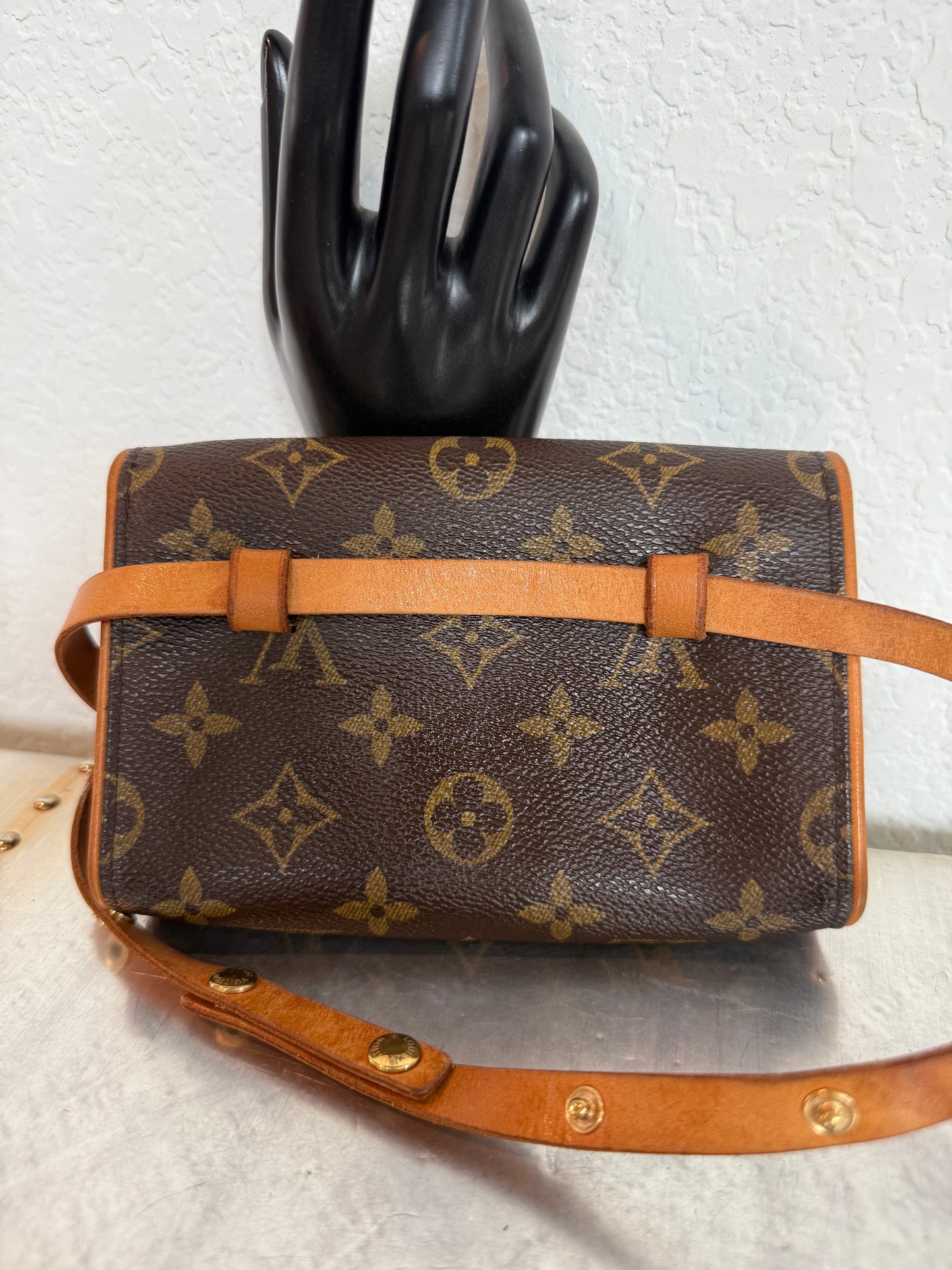 Pre-owned Authentic Louis Vuitton Monogram Florentine Waist Bag